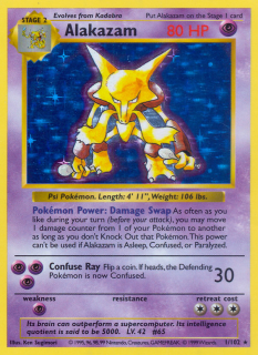 Alakazam 1/102 (Shadowless)