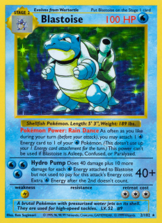 Blastoise 2/102 (Shadowless)