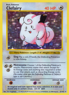 Clefairy 5/102 (Shadowless)