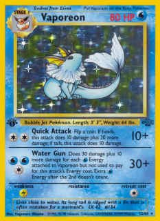 Vaporeon 12/64 (1st Edition)