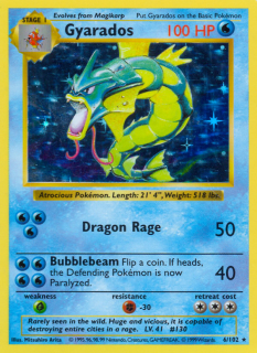 Gyarados 6/102 (Shadowless)