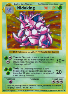Nidoking 11/102 (Shadowless)