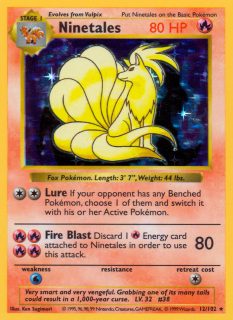 Ninetales 12/102 (Shadowless)