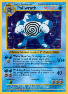 Poliwrath 13/102 (Shadowless)