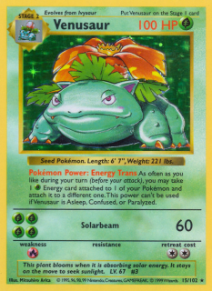 Venusaur 15/102 (Shadowless)