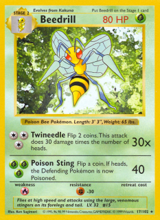 Beedrill 17/102 (Shadowless)