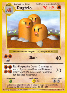 Dugtrio 19/102 (Shadowless)