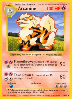 Arcanine 23/102 (Shadowless)