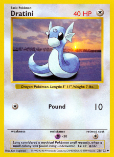 Dratini 26/102 (Shadowless)
