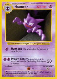 Haunter 29/102 (Shadowless)
