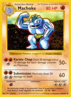 Machoke 34/102 (Shadowless)