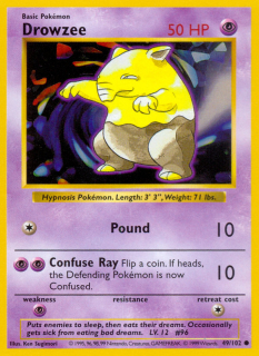 Drowzee 49/102 (Shadowless)