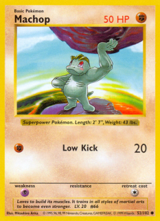 Machop 52/102 (Shadowless)