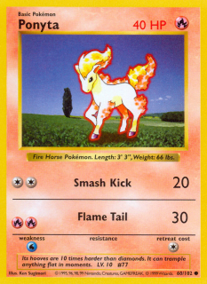 Ponyta 60/102 (Shadowless)