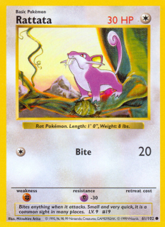 Rattata 61/102 (Shadowless)