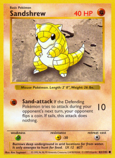 Sandshrew 62/102 (Shadowless)