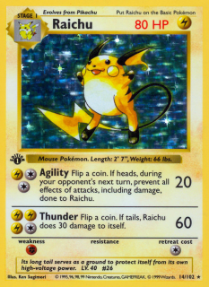 Raichu 14/102 (1st Edition)