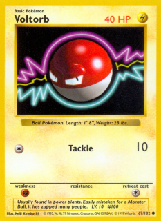 Voltorb 67/102 (Shadowless)