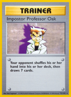 Imposter Professor Oak 73/102 (Shadowless)