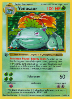 Venusaur 15/102 (1st Edition)