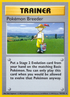 Pokémon Breeder 76/102 (Shadowless)