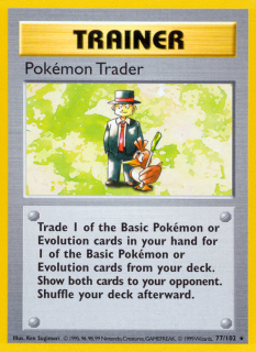 Pokémon Trader 77/102 (Shadowless)
