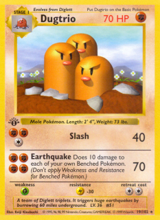 Dugtrio 19/102 (1st Edition)
