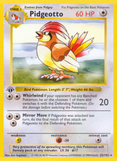 Pidgeotto 22/102 (1st Edition)
