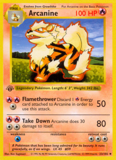 Arcanine 23/102 (1st Edition)
