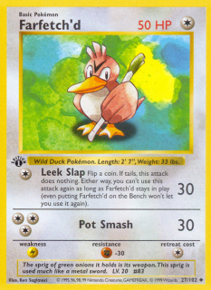 Farfetch'd 27/102 (1st Edition)