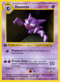 Haunter 29/102 (1st Edition)