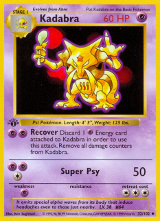 Kadabra 32/102 (1st Edition)