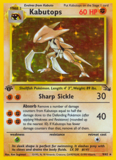 Kabutops 9/62 (1st Edition)