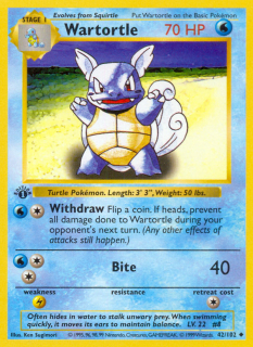 Wartortle 42/102 (1st Edition)