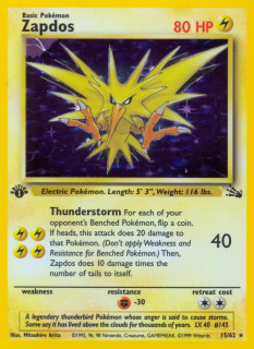 Zapdos 15/62 (1st Edition)