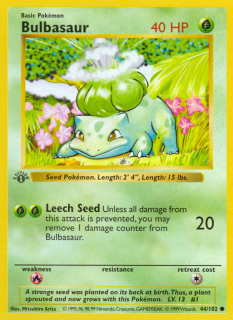 Bulbasaur 44/102 (1st Edition)