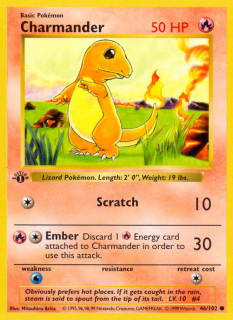 Charmander 46/102 (1st Edition)