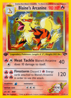 Blaine's Arcanine 1/132 (1st Edition)
