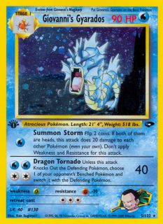 Giovanni's Gyarados 5/132 (1st Edition)