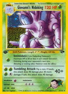 Giovanni's Nidoking 7/132 (1st Edition)