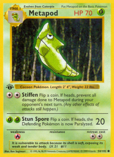 Metapod 54/102 (1st Edition)