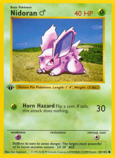 Nidoran♂ 55/102 (1st Edition)