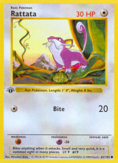 Rattata 61/102 (1st Edition)
