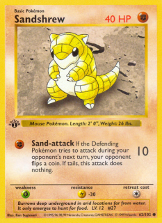 Sandshrew 62/102 (1st Edition)