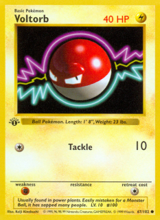 Voltorb 67/102 (1st Edition)