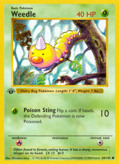 Weedle 69/102 (1st Edition)