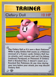 Clefairy Doll 70/102 (1st Edition)