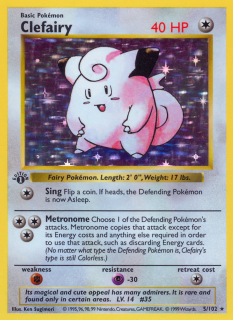 Clefairy 5/102 (1st Edition)